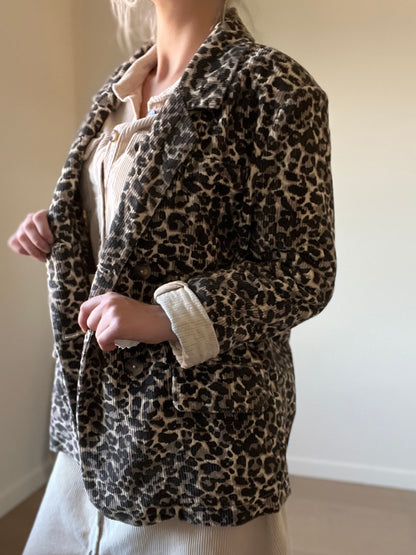 Leopard blazer