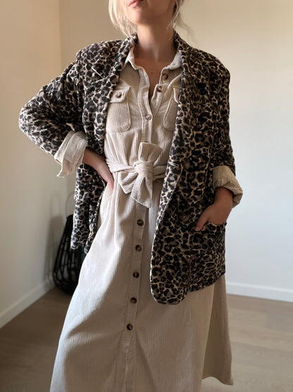 Leopard blazer