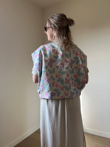 Floral gilet