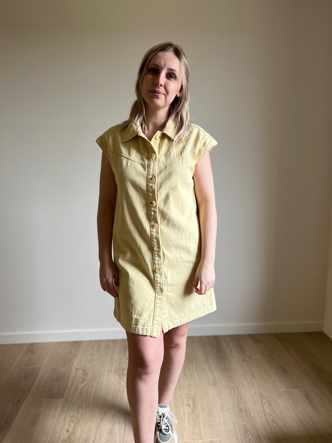Lilly jeansdress yellow