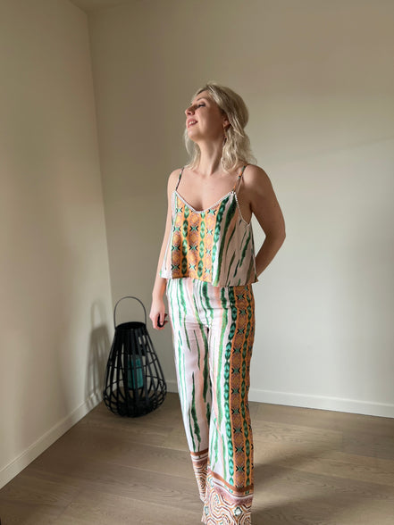 Boho top kaki