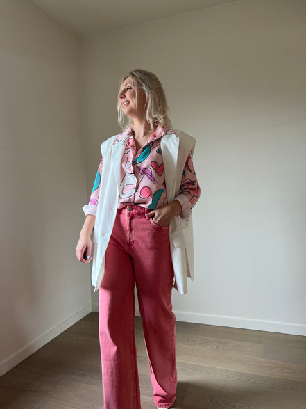 Abstract shirt pink