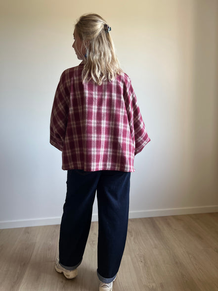 Carreaux shirt - Burgundy