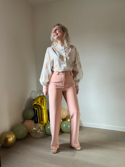 Peach blazer set