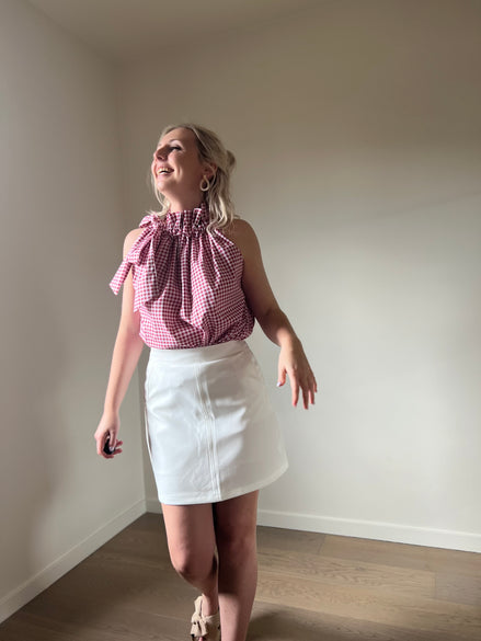 Op maat gemaakte rok wit