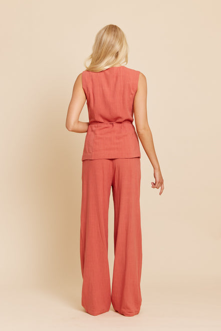 Josephine linnen vest