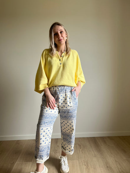 Soft knit sweater yellow