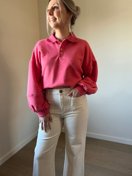 Polo sweater watermelon