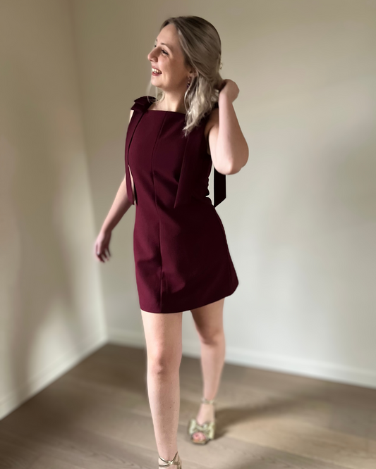 Bow mini dress