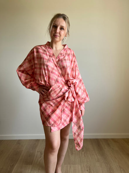 Rosie Wrap Dress pink