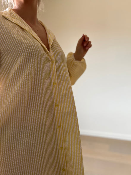 Dotted yellow dress