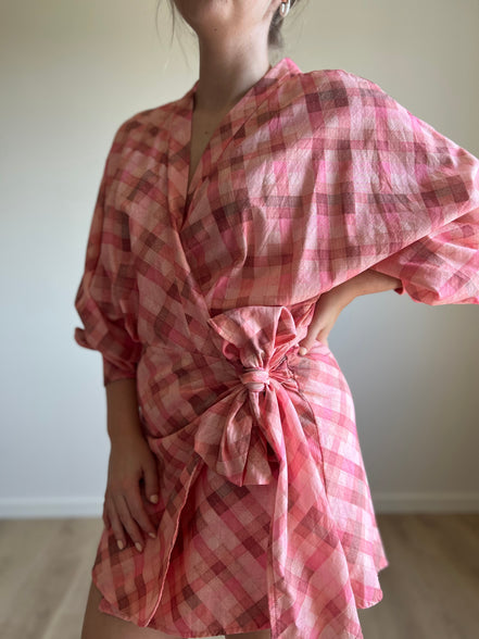 Rosie Wrap Dress pink