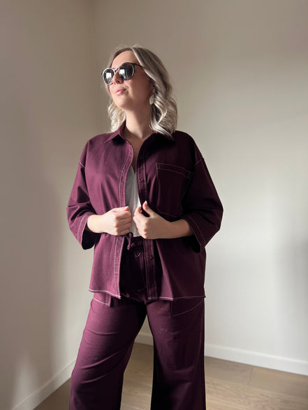 Aubergine shirt