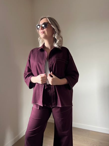Aubergine shirt