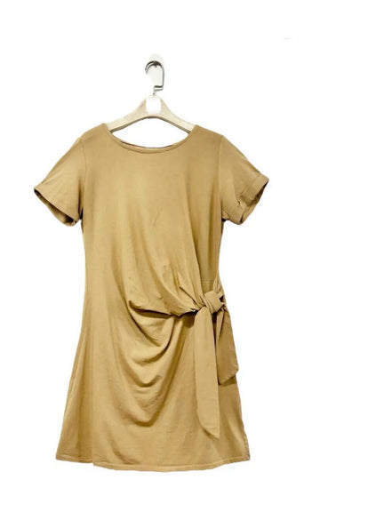 Camel wrapdress