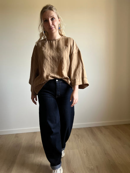 Camel striped shirt