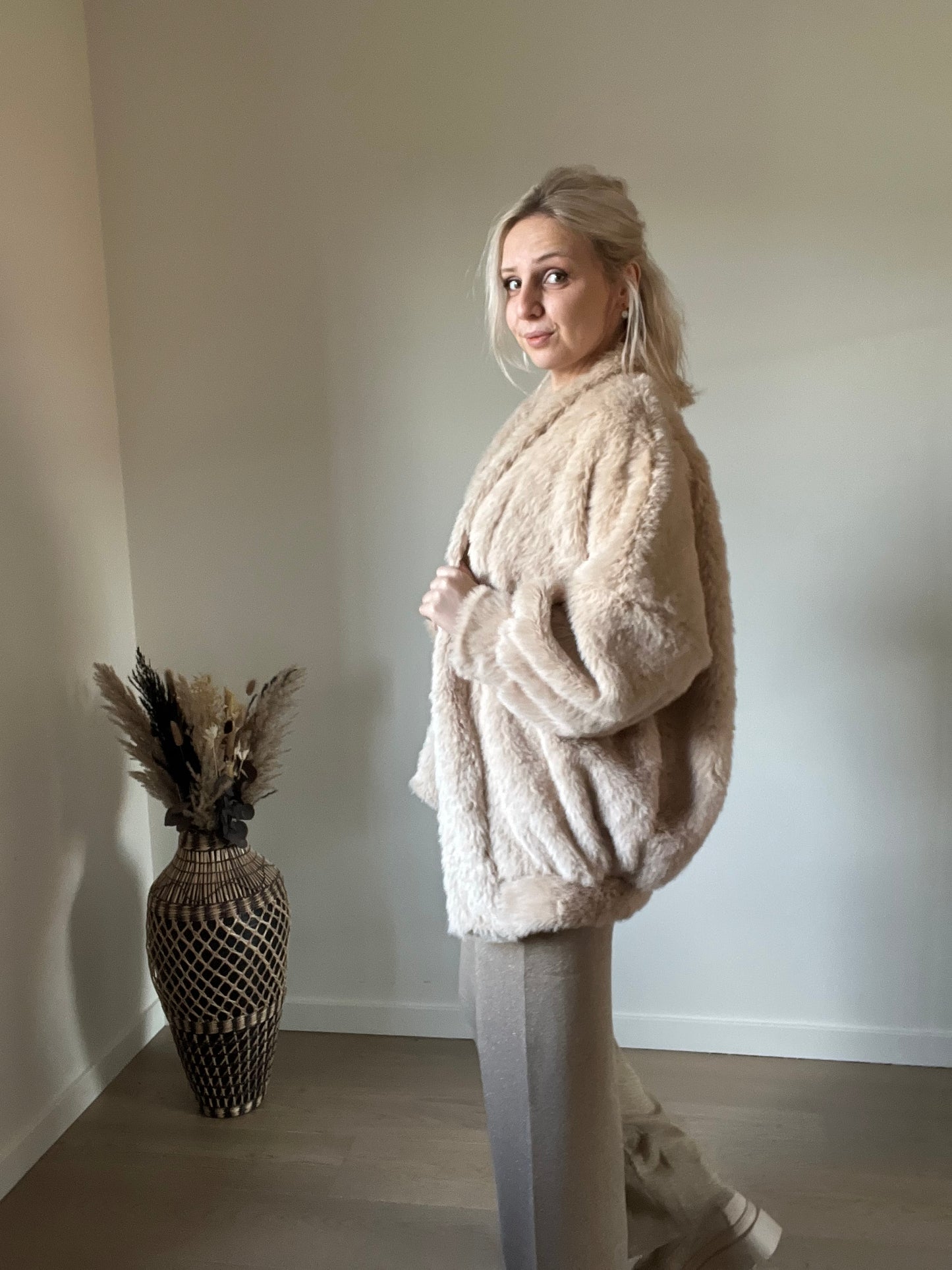 Furr jacket beige