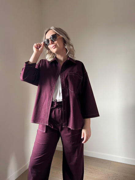Aubergine shirt