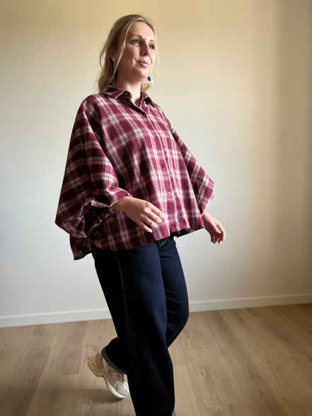 Carreaux shirt - Burgundy