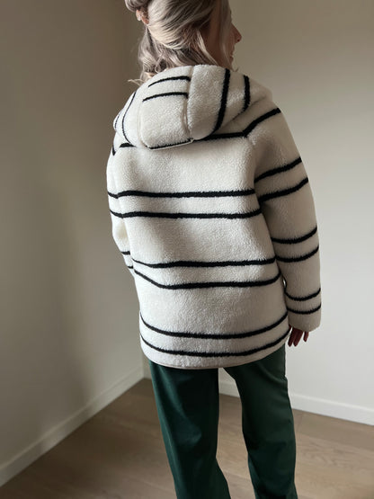 Teddy striped jacket