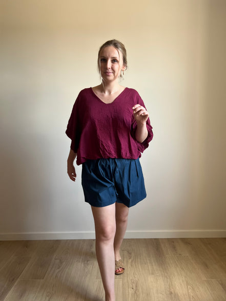 Drawstring Shorts – navy