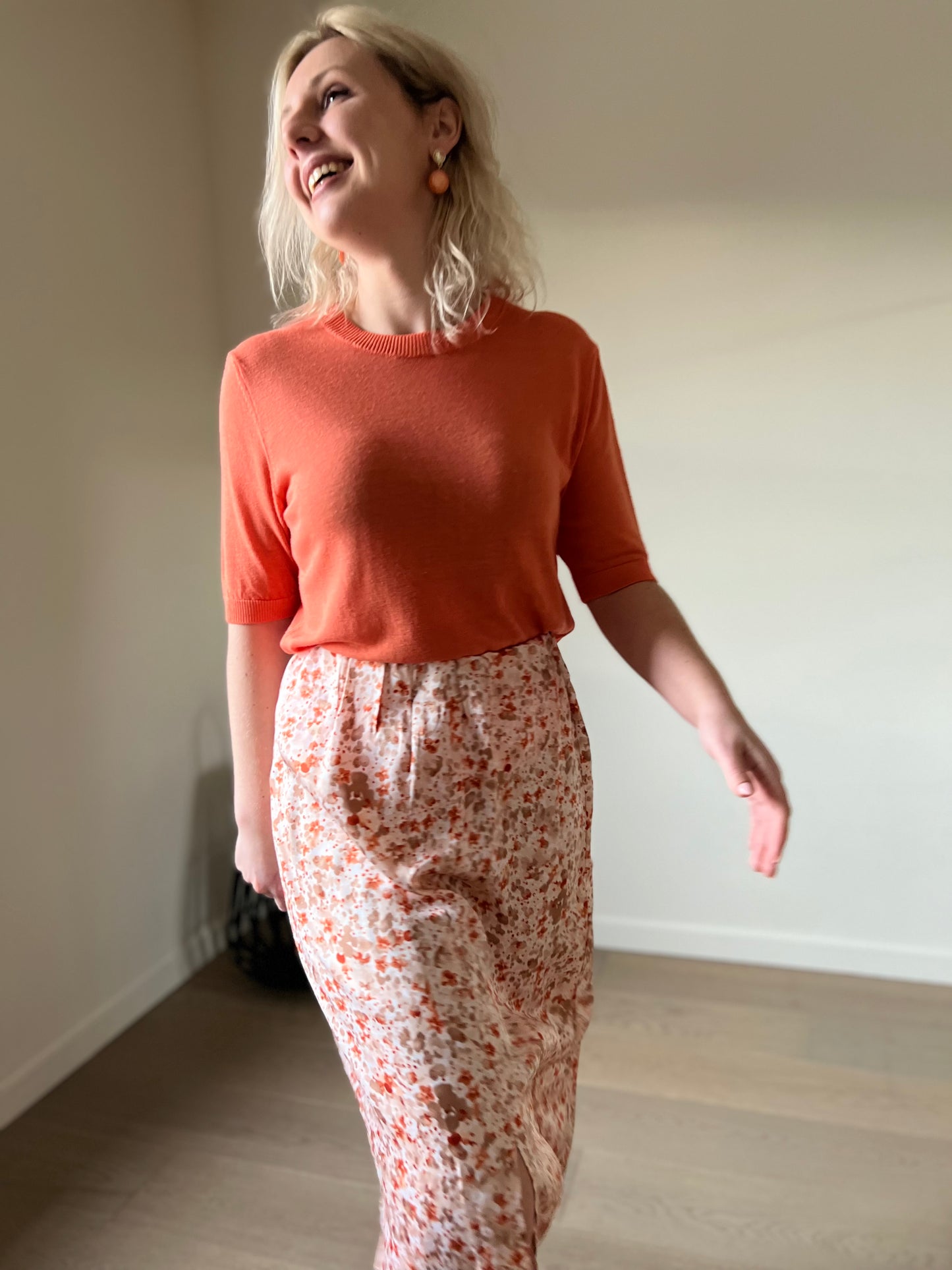 Ashley top orange