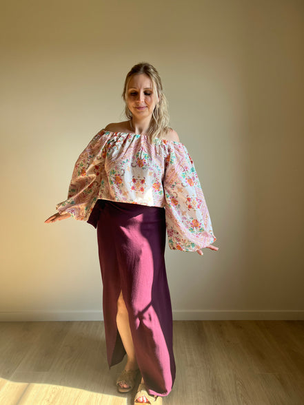 Wrap skirt - Burgundy