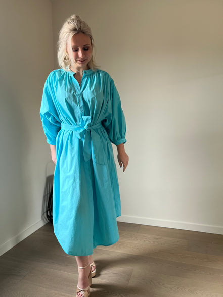 Balloon dress turquoise