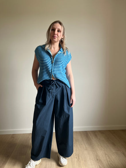 Balloon pants marine