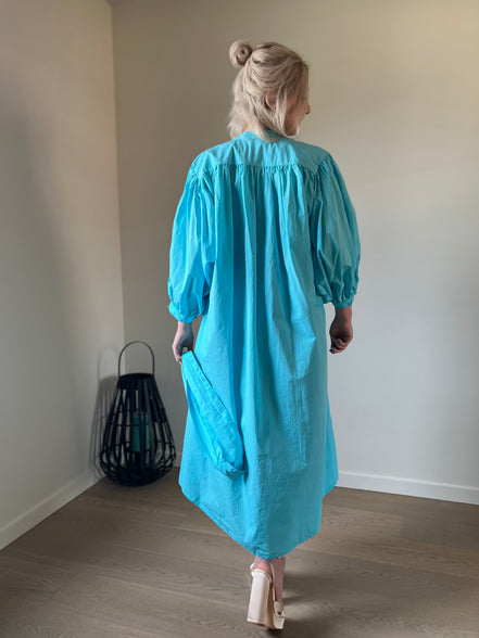 Balloon dress turquoise