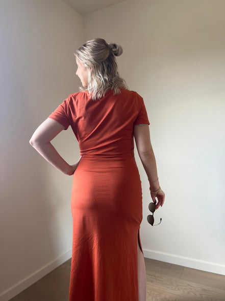 Terracotta wrapdress