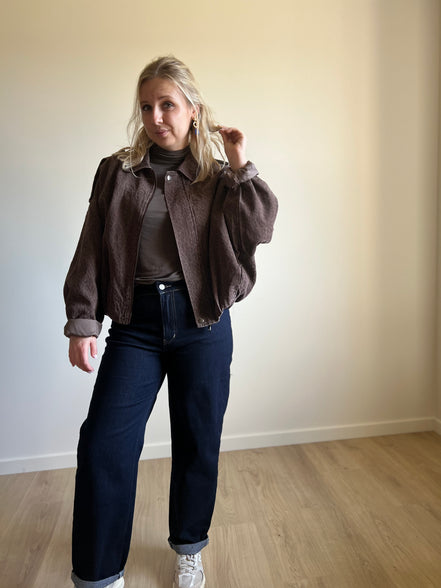 Mom jeans brut blue
