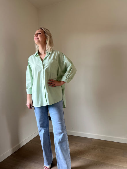Pastel shirt green