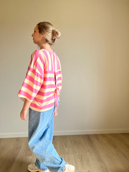 Barrel jeans polka dot