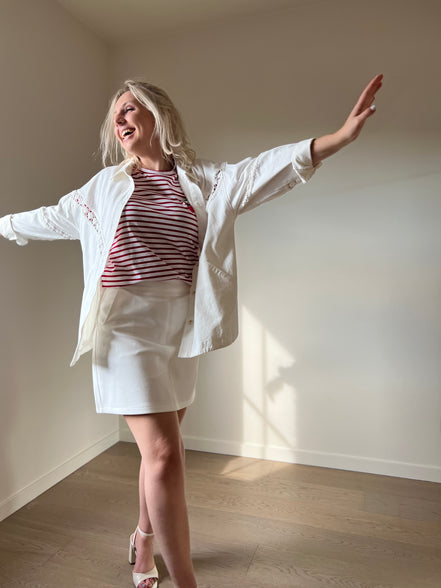 Crochet jacket white