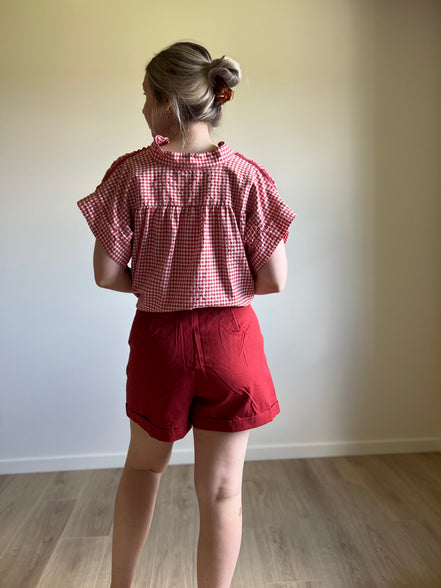 Vichy Blouse rosetto