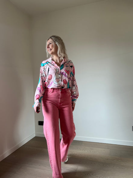 Abstract shirt pink