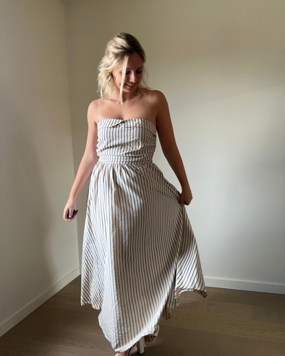 Bandeau dress marine