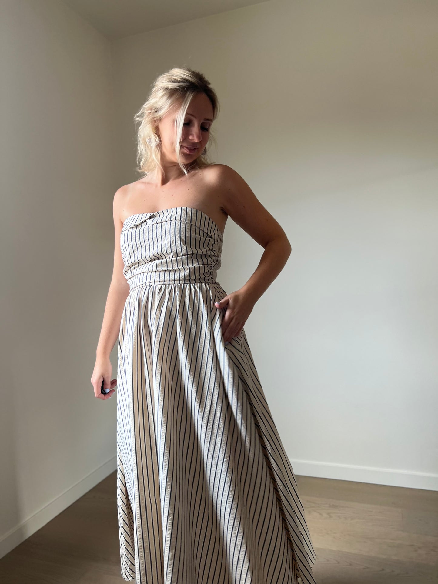 Bandeau dress marine