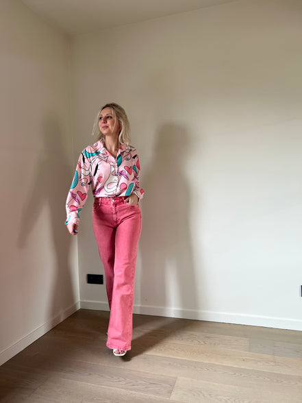 Abstract shirt pink