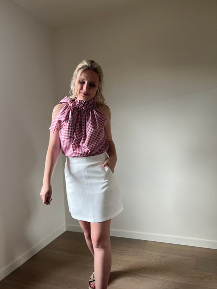 Op maat gemaakte rok wit