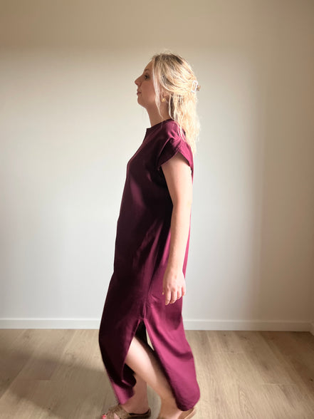 Anna dress burgundy