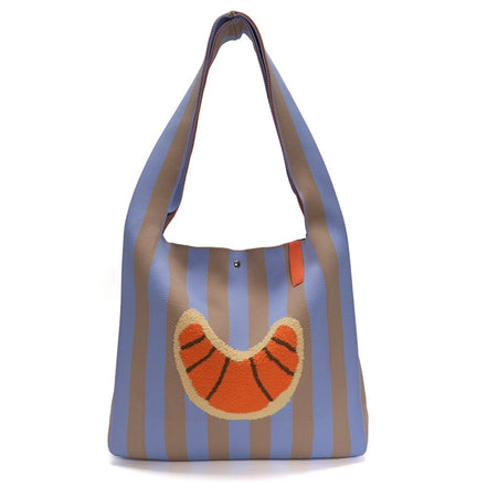 Croissant bag blue