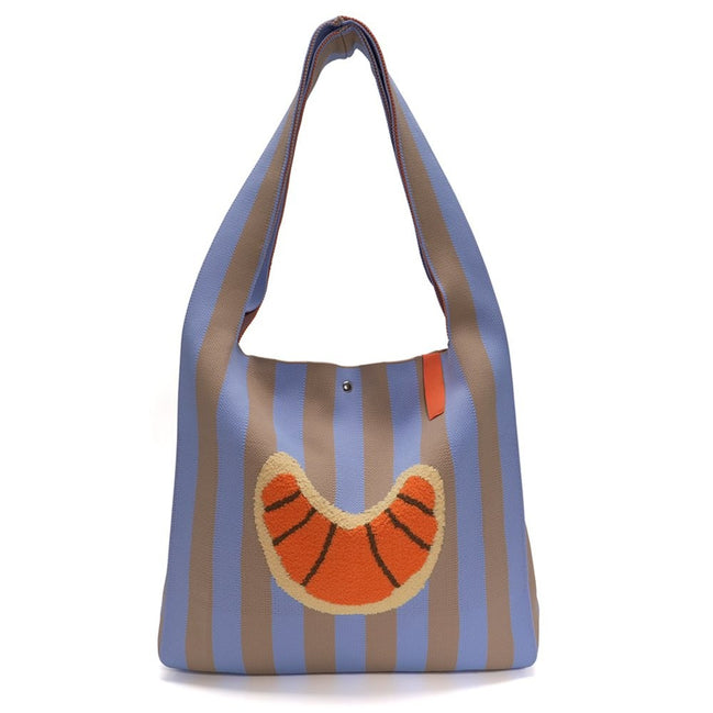 Croissant bag blue