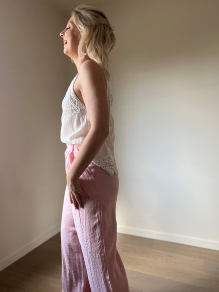 Crochet top white