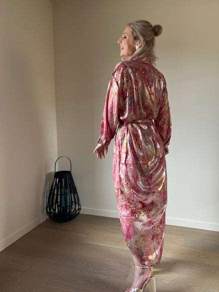 Lizy foil dress