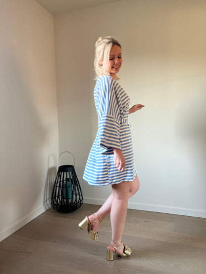 Striped dress blue