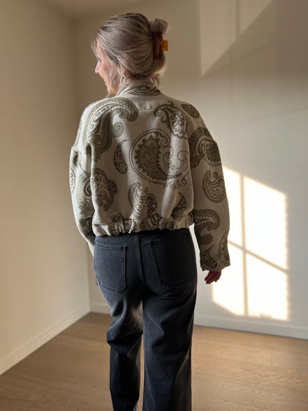 Grijze enkelbrede jeans