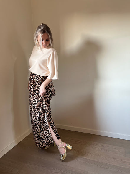 Amberkleurige rok met leo