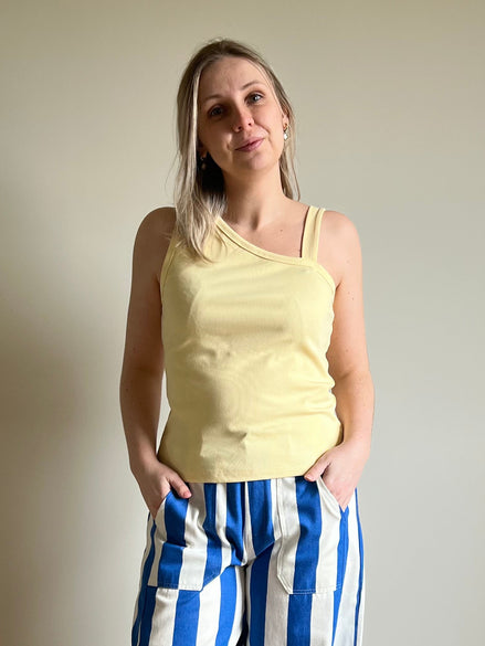 Off shoulder top yellow